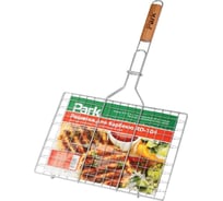 Решетка для барбекю Park RD-104 6 секций, 35х25х1,5 см, общая длина 60см, хром 321228