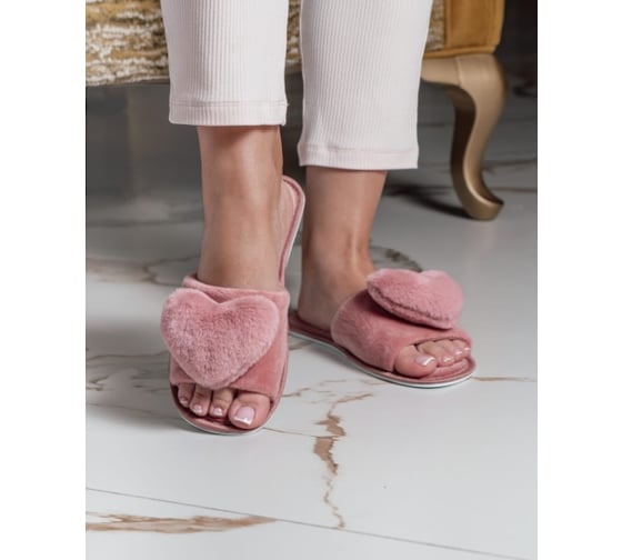 Тапочки женские Arya home Heart 40, розовый 8680943097781