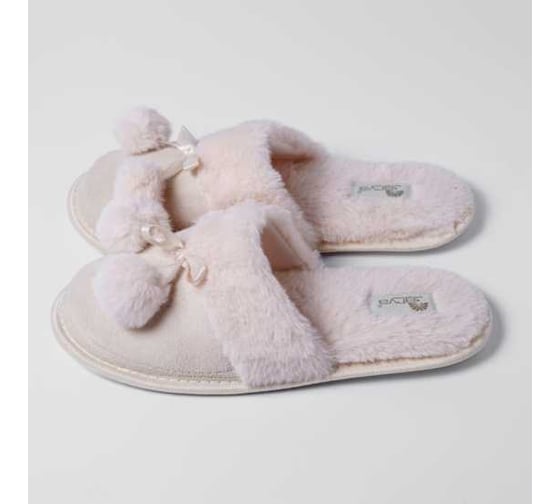 Тапочки женские Arya home Pompom 39, бежевый 8680943097859 1