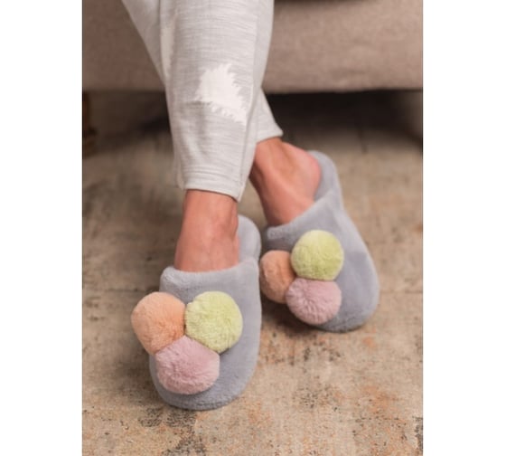 Тапочки женские Arya home Softy 40, голубой 8680943221155