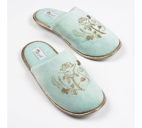 Тапочки женские Arya home Rose 40, аква 8680943100986