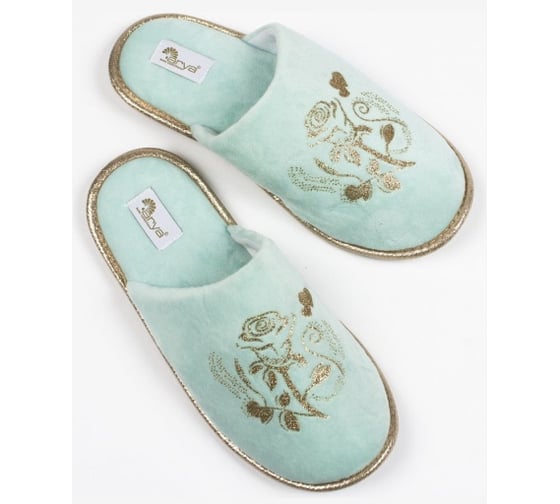 Тапочки женские Arya home Rose 39, аква 8680943100979