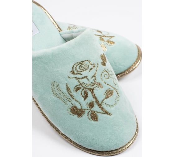 Тапочки женские Arya home Rose 39, аква 8680943100979