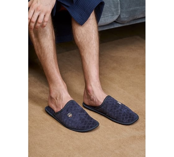 Тапочки мужские Arya home Adler синий, 40-41 8680943085825