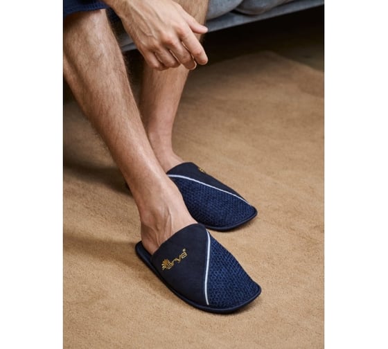 Тапочки мужские Arya home Mes 42-43, синий 8680943097897