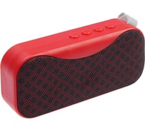 Портативная колонка Luazon LAB-50, 3 Вт, microSD, AUX, USB, красная, 4514444