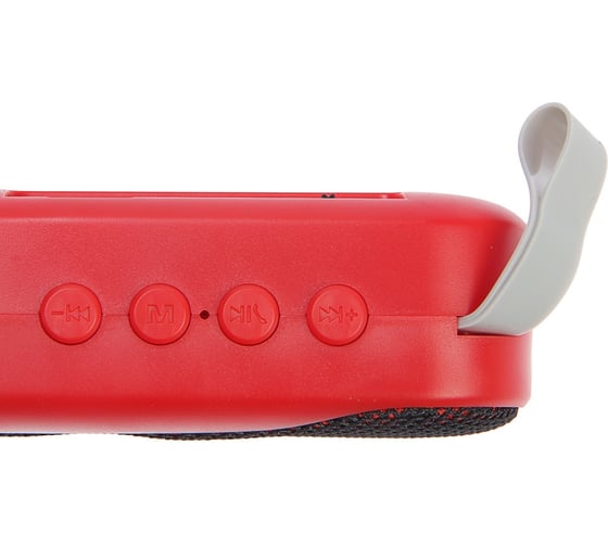 Портативная колонка Luazon LAB-50, 3 Вт, microSD, AUX, USB, красная, 4514444