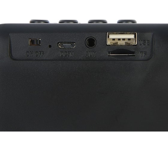 Портативная колонка Luazon LAB-50, 3 Вт, microSD, AUX, USB, черная 4514443