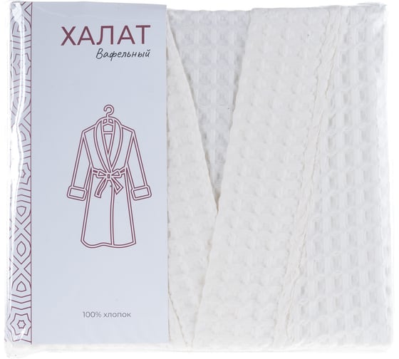 Халат Вотекс Бохо кимоно, р. 52-54, кремовый 200, 100% хлопок, 0810-051901-54170