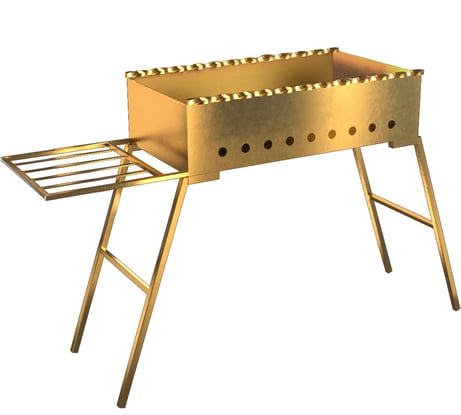 Дачный стационарный мангал BOYSCOUT 64х37х65 см GOLD 61499