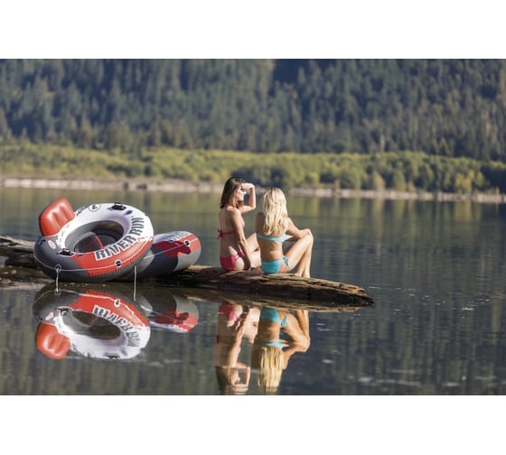 Надувной круг Intex Red River Run 1 с ручками, 135 см 56825