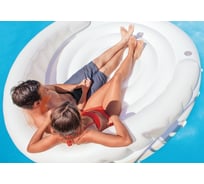 Надувной круг-шезлонг со съемным навесом Intex 199х150см 58292