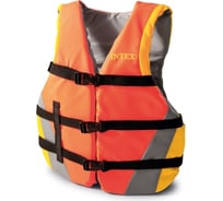 Жилет для плавания с пенопластовыми вставками Intex 40-70кг, обхват груди 76-132см 69681