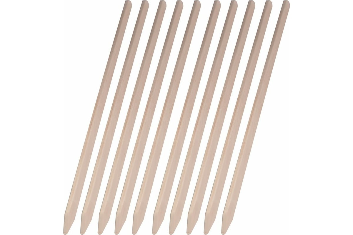 Плоские деревянные шампура для люля-кебаб МУЛЬТИДОМ набор 10 шт. МШ84 .