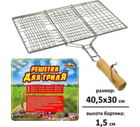 Решетка для барбекю МУЛЬТИДОМ Отдых 30x40x1.5см AN84-20