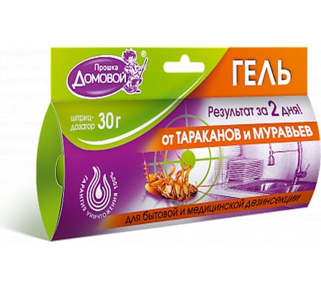 Гель от тараканов Домовой Прошка шприц 30 г 22611