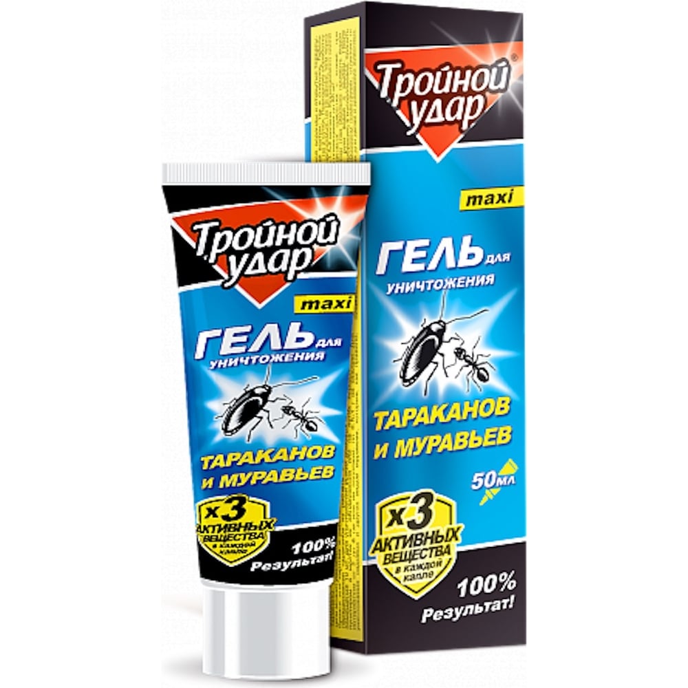 Гель от тараканов Домовой Прошка ТРОЙНОЙ туба 50 мл 21538 - выгодная ...