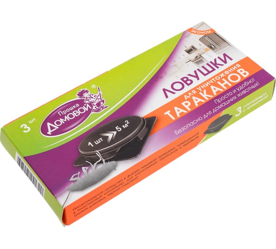 Приманка для тараканов и муравьев Домовой Прошка Эконом УТ-00009109