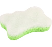 Губка из целлюлозы с массажным слоем БАННАЯ ЛИНИЯ Фигурная 130х90х33 мм 11-645