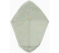 Полотенце-чалма для сушки волос Этель серое, 65x25 см, 100% п/э 9613319