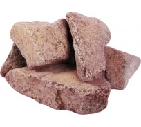 Малиновый обвалованный камень Банные Штучки Кварцит в коробке, по 20 кг 33091