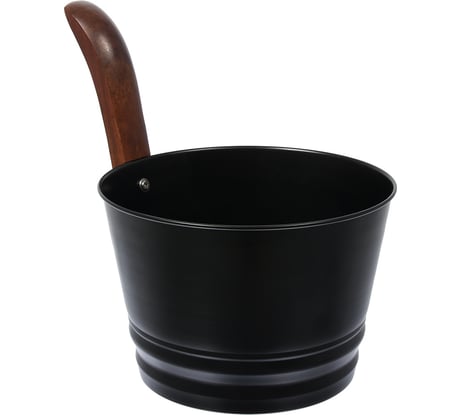 Бадья Банные Штучки, из стали, 4 л, черная, 41351