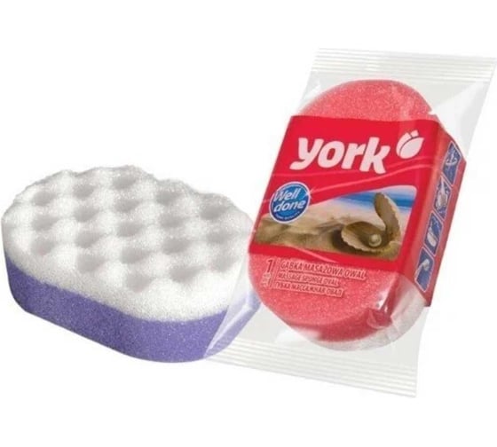 Массажная губка для тела YORK овал 011010