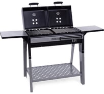 Гриль-мангал Forester с двумя крышками, полкой-насадкой для казана и защитной планкой (1) E-COM BQ-713,W