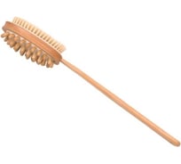 Щетка деревянная Банная линия двусторонняя, с массажером, 42x7 см 11-947
