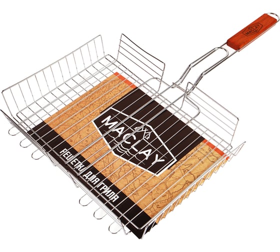 Решетка гриль для мяса Maclay Lux, глубокая, 25х35х56 см 120125