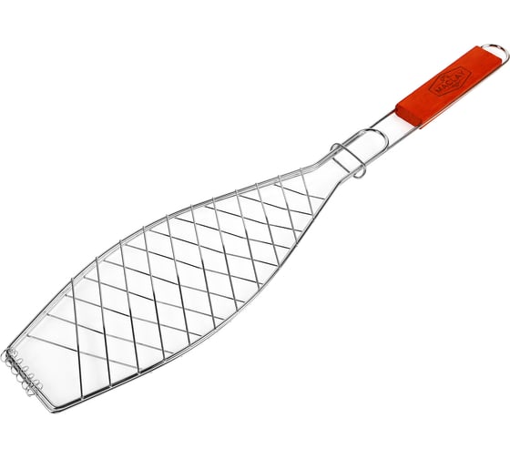Решетка гриль для рыбы Maclay Lux, узкая, 30х12х57 см 120121