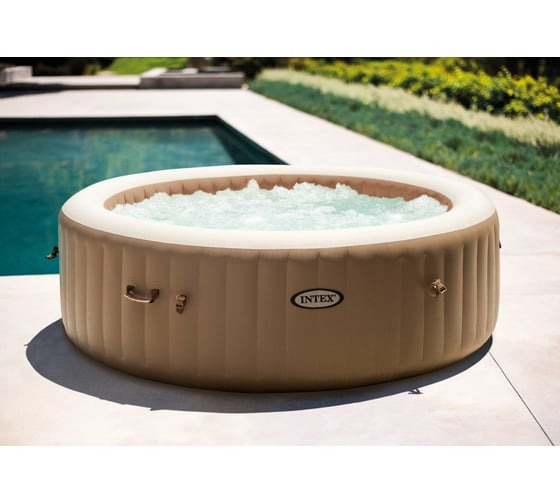 Круглый СПА-бассейн Intex Bubble Massage, 165/216х71см, 1098л, аэромассаж, 28428