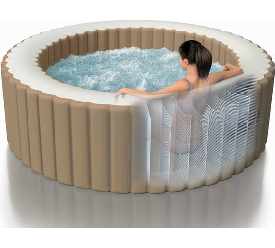 Круглый СПА-бассейн Intex Bubble Massage, 165/216х71см, 1098л, аэромассаж, 28428