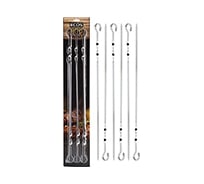 Набор шампуров Ecos ND-400D 60x1.2x0.15см, форма Vобразная, нержавеющая сталь 999623