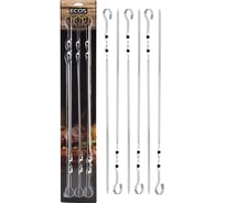 Набор шампуров Ecos ND-300D р-р 45x1см, 1.5мм, форма прямая 999621