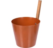 Бадья из алюминия Банные Штучки 5 л, терракотовая 41284