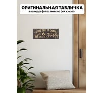 Информационная декоративная табличка интерьерная Симфония Some coll it chaos 10x25 см 3-086