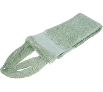 Мочалка Banika "Массажная длинная с ручками", зеленая, полиэстер, 46x10см Я28029