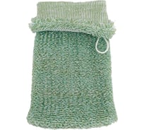 Мочалка Banika "Массажная рукавица", зеленая, полиэстер, 20x10см Я29029