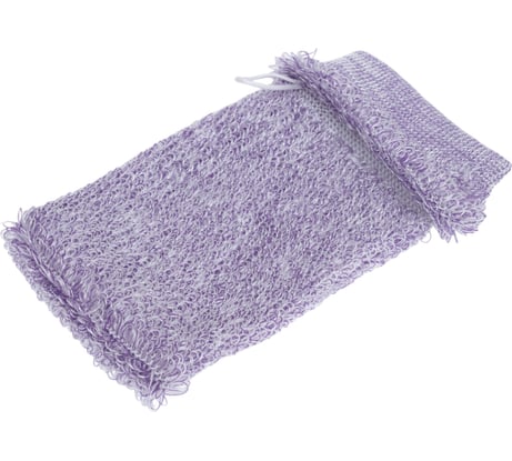 Мочалка Banika "Массажная рукавица", фиолетовая, полиэстер, 20x10см Я29026