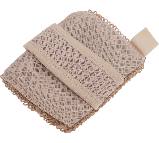 Мочалка Banika "Карман" для мыла "РАМИ/Air-Mesh", крапива, 13x9см М1405