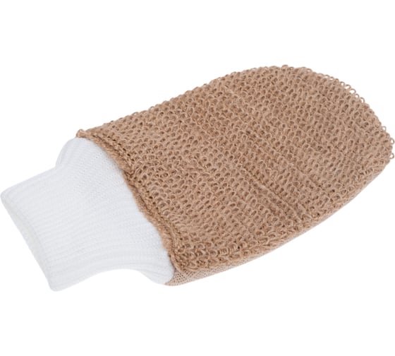 Мочалка двухсторонняя Banika "Рукавица" РАМИ/Air-Mesh", крапива, 22x13см М4205