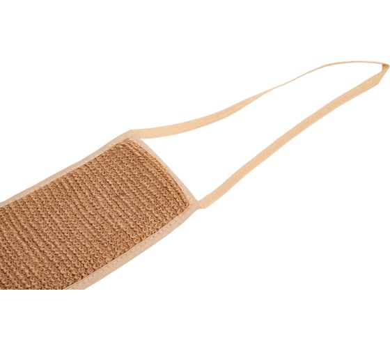 Мочалка с ручками двухсторонняя Banika "Длинная" РАМИ/Air-Mesh", крапива, 37x11см М3005