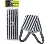 Мочалка Eva "German Quality" Длинная "Mens", вертикальная полоса, полиэстер, поролон, 36x12см М51012