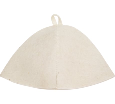 Шапка банная ГлавБаня войлок белый Б0401