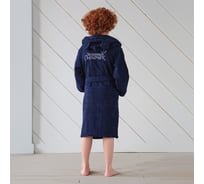 Халат махровый детский Этель Любимый сыночек, р. 32, 110-116 см, синий 4845985