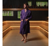 Халат махровый LoveLife Royal светло-фиолетовый, р. 50-52/L, 100% хлопок, 330 гр/м2 7528492