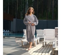 Халат махровый LoveLife Royal серый, р. 50-52/L, 100% хлопок, 330 гр/м2 7528489