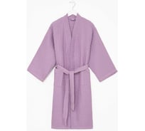 Халат вафельный женский удлиненный Этель "Boho" р. 46-48, сиреневый, 100% хлопок, 290 г/м2 6243562