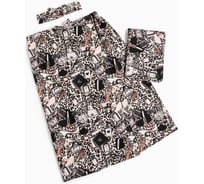 Набор для сауны Этель "Леопард" парео с бантиком + полотенце 80x150 см + повязка, 100% хлопок 7620926